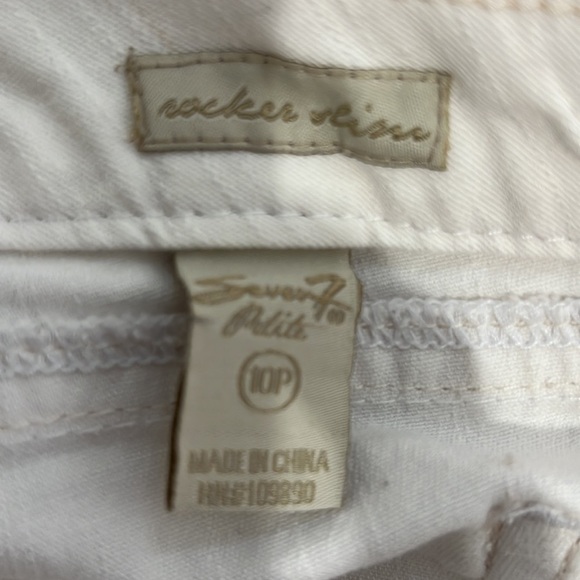 Seven7 Petite Rocker Slim White Bootcut Jeans - Picture 10 of 11